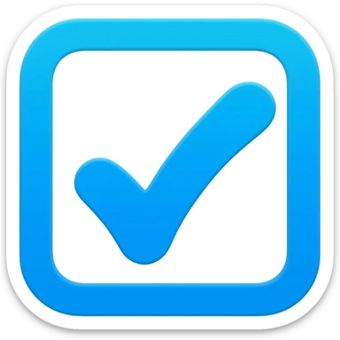 Blue tick verification sticker
