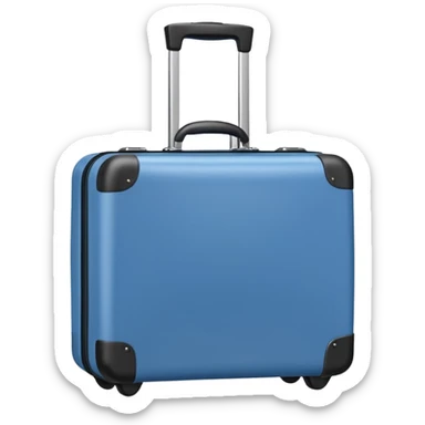 blue carry-on luggage sticker