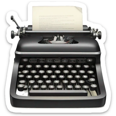 Typewriter  sticker