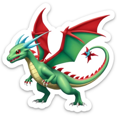 Drudigon-Flygon-Salamence-fusion (full body) sticker