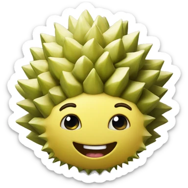 Smiling Durian sticker