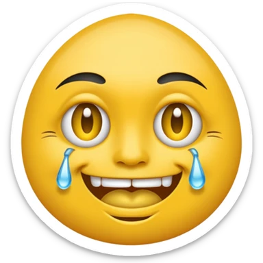 circular yellow emoji grimacing iced out grill teardrop tattoo under right eye sticker