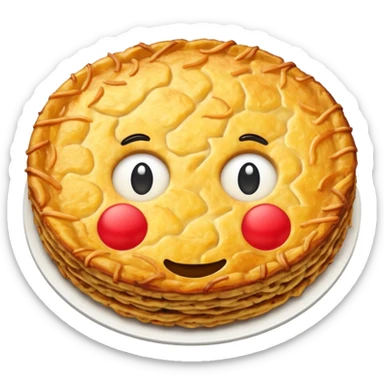 swiss rösti, round, gold and crispy sticker