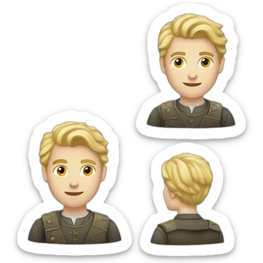 Young-british-male-historian-with-blonde-hair sticker