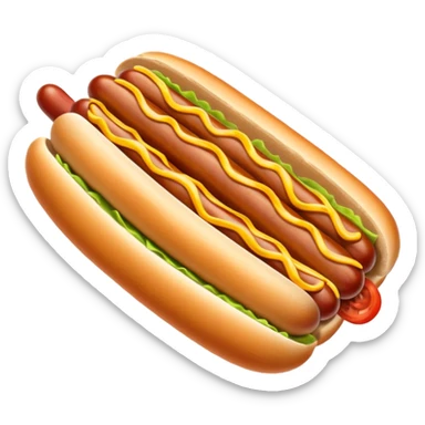 Nature hot dogs sticker