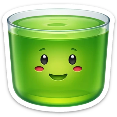 Green jello sticker
