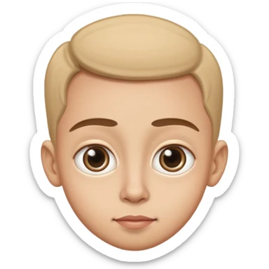 caricature style cartoon, big eyes,  sticker