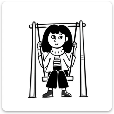 blonde girl with a lazy eye sticker