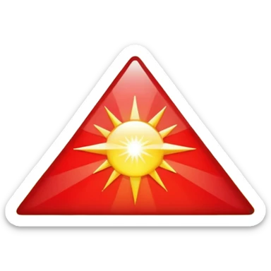 Rayos sentellas con furia rojo  sticker