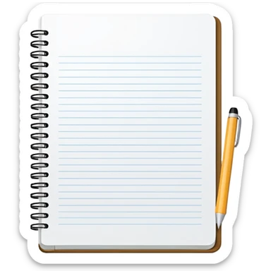 Emoji de uma Estrutura da prova de caderno sticker