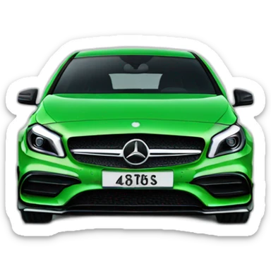 Mercedes a45 green sticker