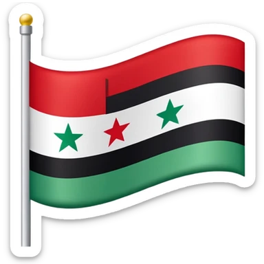 The new Syrian flag sticker