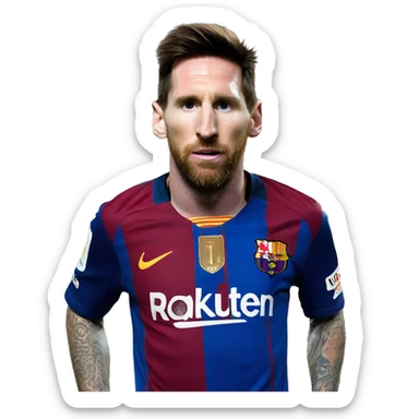 Messi shows ‘shhhh’ sticker