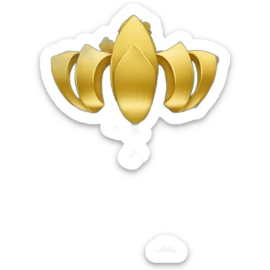 drapeau avec deux rectangles représentent les fleurs de lys d'or sur fond bleu et un dauphin dans les deux autres rectangles au fond doré. sticker