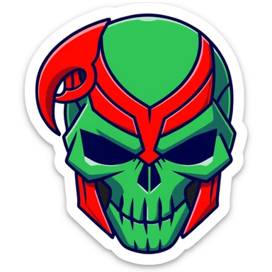 Marvel villains group with Red Skull, Hela, and Killmonger sticker