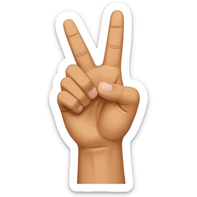 american sign language alphabet A sticker