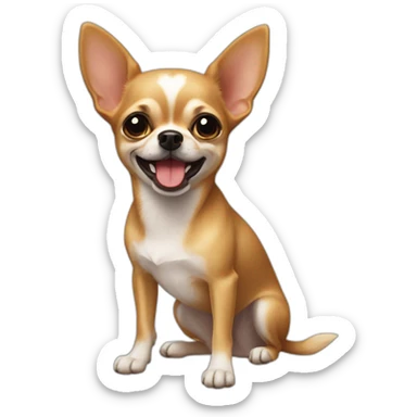Perro Chihuahua gruñón sticker