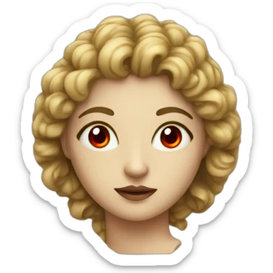 Siren (greek mythology) with red eyes sticker