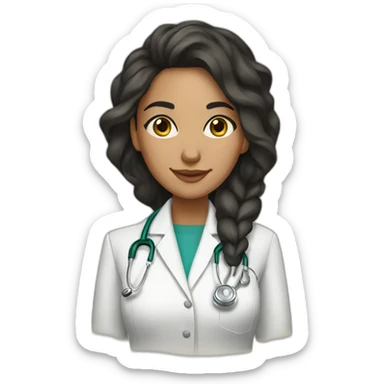 beautiful moroccan woman who was raised in texas and wants to be a doctor sticker