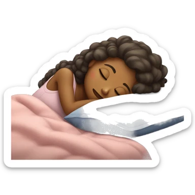 sleeping girl  sticker