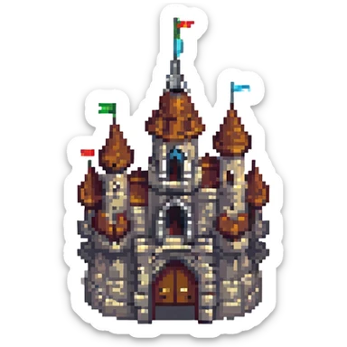 A beautiful castle sticker