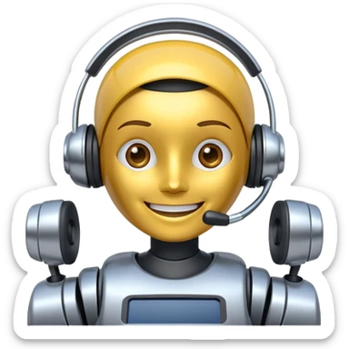 call center bot sticker