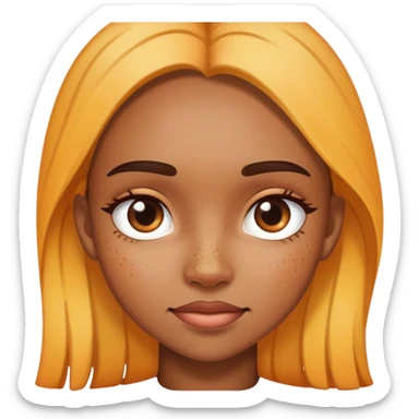 Hyperpigmentation girl sticker