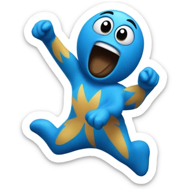 loro azul bailando sticker