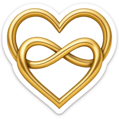 Infinity heart sticker