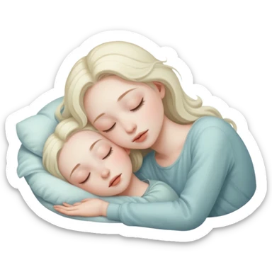 Quiero una chica Aesthetic dormida sticker
