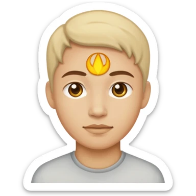 Person showing nice symbol  sticker