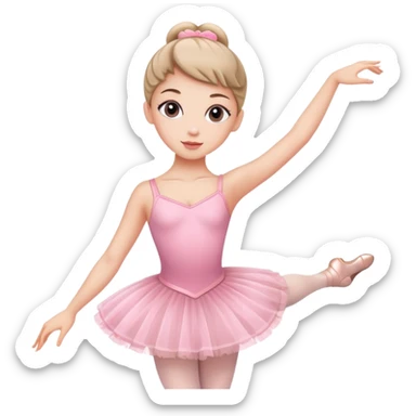 ballerina in pink outfit  sticker