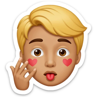 Air Willie blowing kiss sticker