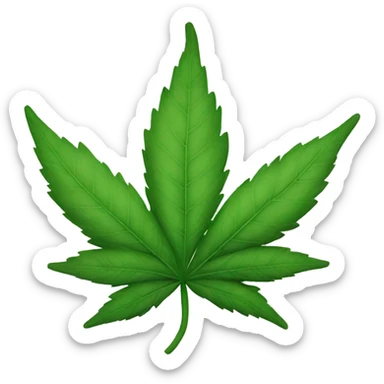 Weed leaf  sticker