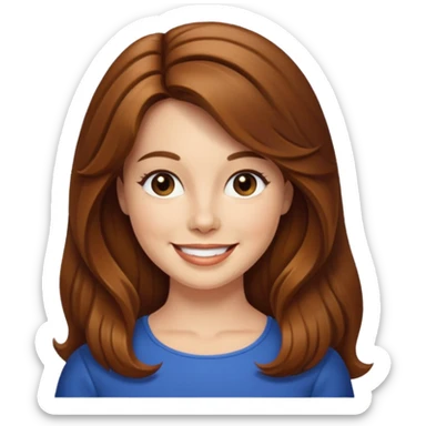 Lee Purcell with long hair sticker