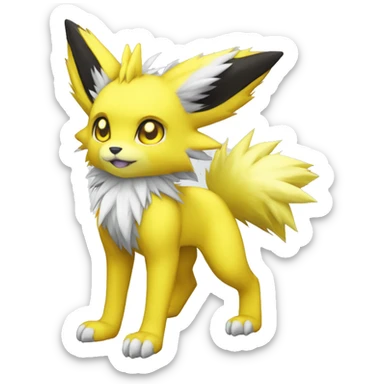 Renamon-Jolteon-Zeraora full body sticker