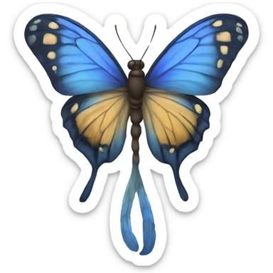 Mariposa azul  sticker