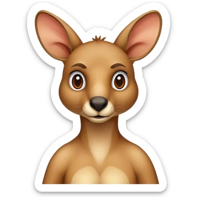 kangaroo jack shooting up the block  sticker