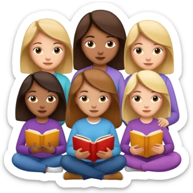 books club girls only sticker