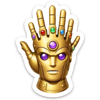 Guante del infinito sticker