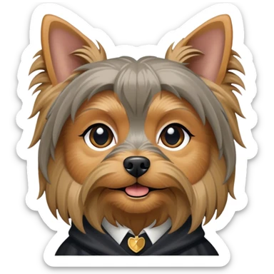 Minerva McGonagall as a Yorkshire terrier sticker