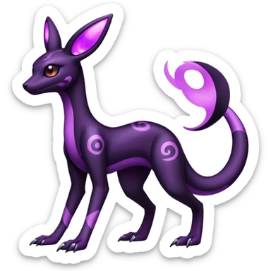 Salazzle-Umbreon-Fakémon-hybrid-creature (full body)  sticker