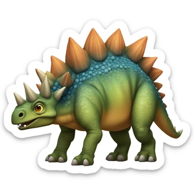 realistic Stegosaurus  sticker