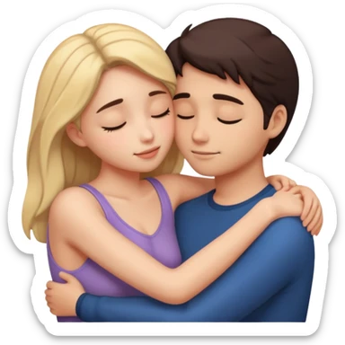 intimate moment between lovers sticker