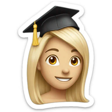 further education in HR style with Mortarboard sticker