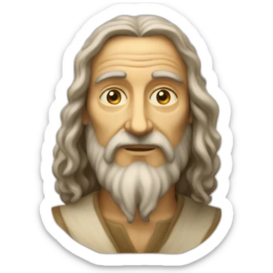 Leonardo davinci sticker