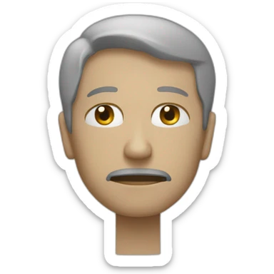 Homme qui pleure en pensant à la mort sticker