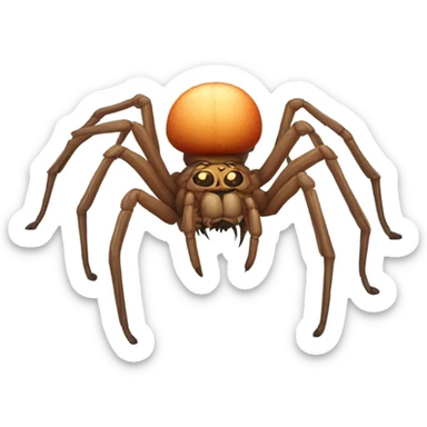 Realistic spider sticker