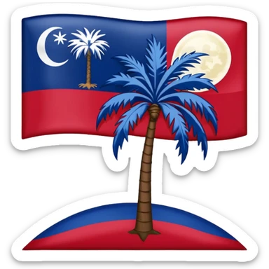 South Carolina flag sticker