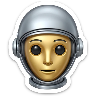 tête de robot cosomonaute sticker